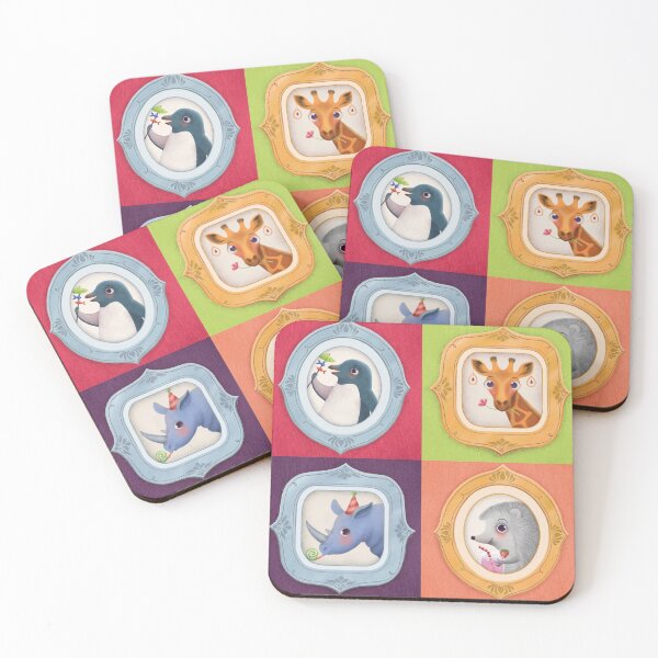 Item preview, Funny Animals in Frames, cute and whimsical designed and sold by ellastella.