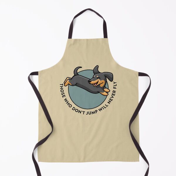 Item preview, crossfit statement print "those who don’t jump will never fly" with cute sausage dog designed and sold by TrueType.