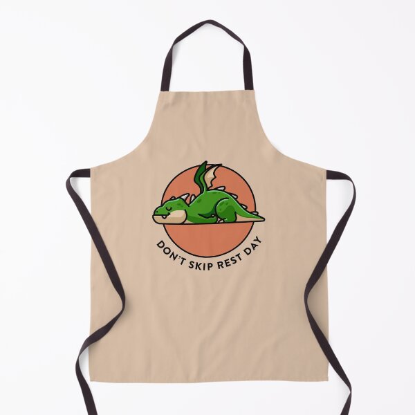 Item preview, crossfit statement print "Don't skip rest day" with cute sleeping dragon designed and sold by TrueType.