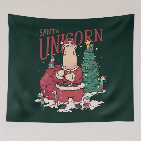 Item preview, Santa Unicorn Christmas Santa Claus designed and sold by TamGustam.