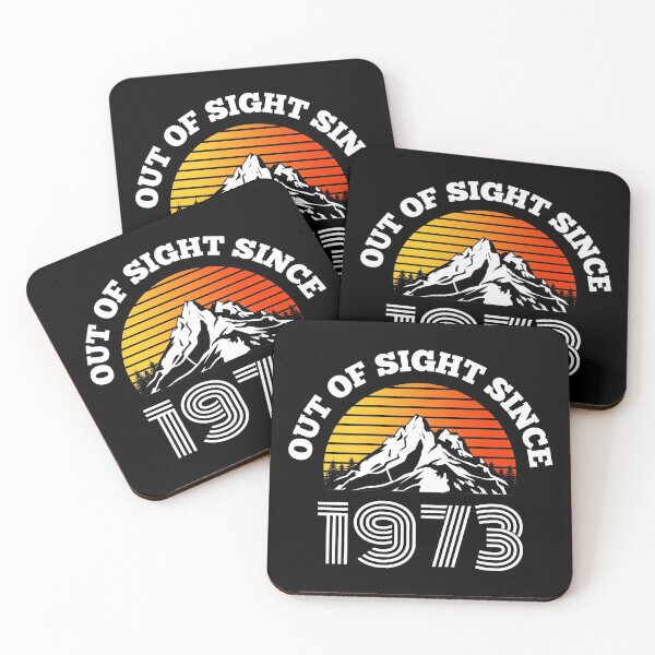 Item preview, Vintage Out Of Sight Since 1973 Birth Year Mountains designed and sold by RGRamsey.