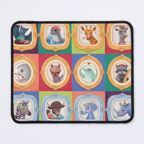 Item preview, Funny Animals in Frames, cute and whimsical designed and sold by ellastella.