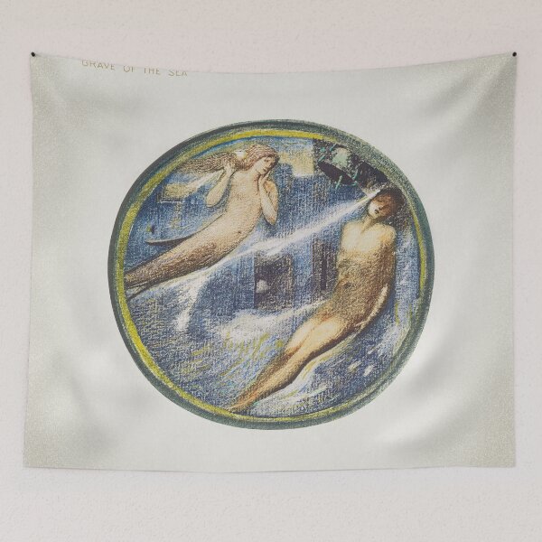 Item preview, Grave Of The Sea Sir Edward Burne Jones painting designed and sold by UsedToBeStatue.