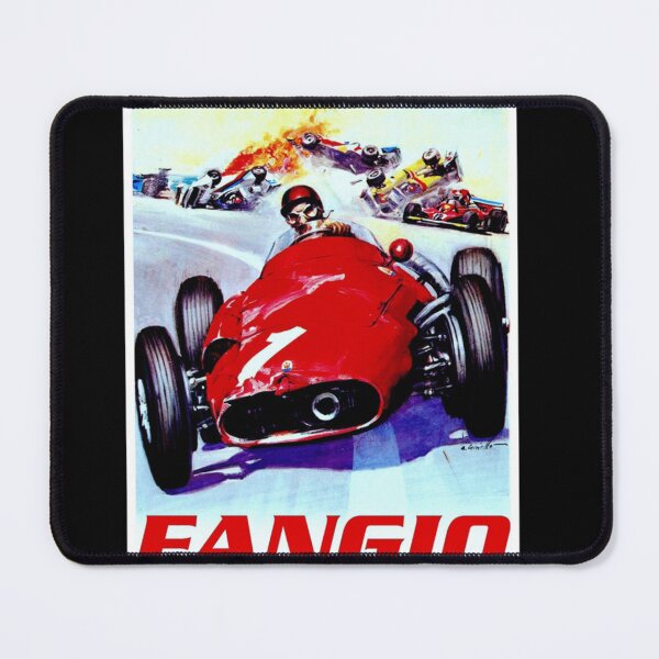 Item preview, FANGIO Vintage Grand Prix Auto Racing Print Classic designed and sold by GinaDrake.