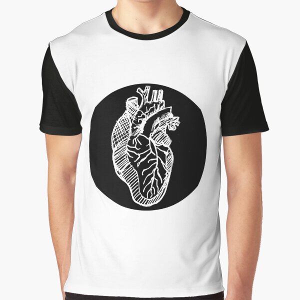 heartless in black Graphic T-Shirt