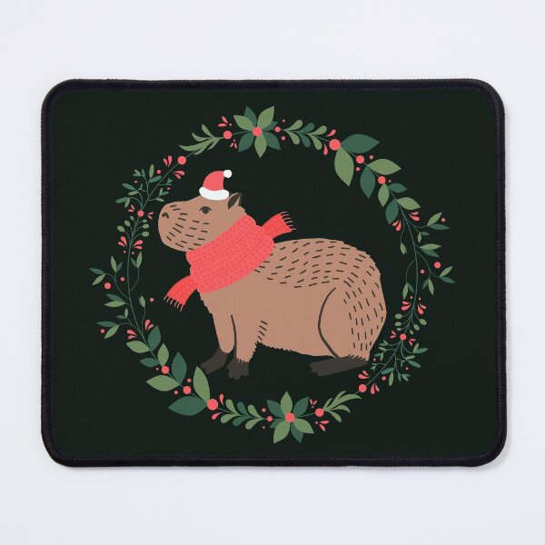 Item preview, Capybara Cappy Christmas for Capybara lovers designed and sold by KlaraMacinka.