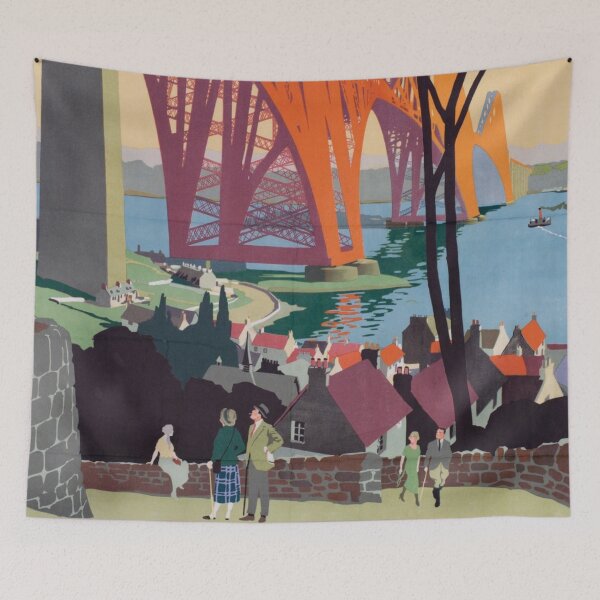 Item preview, Vintage Scotland Travel Illustration designed and sold by JoyforU.