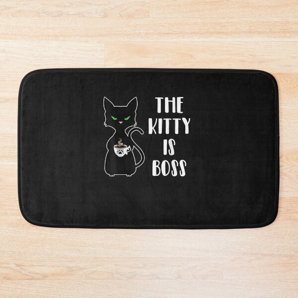 Item preview, The Kitty is Boss Shirt,Black Cat Boss Shirts,Funny Boss Cat T-Shirt designed and sold by shop   luisant.