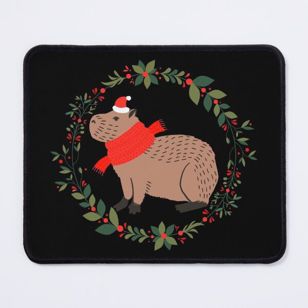 Item preview, Capybara Cappy Christmas for Capybara lovers designed and sold by KlaraMacinka.