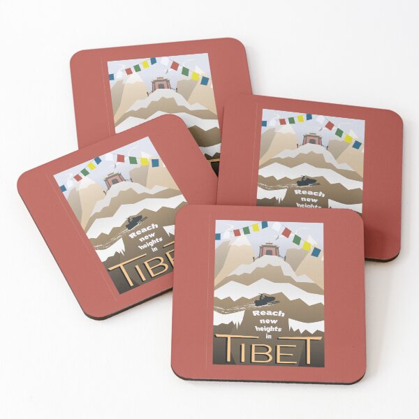 Item preview, Tibet - Vintage Travel Poster designed and sold by ToddRDesign.