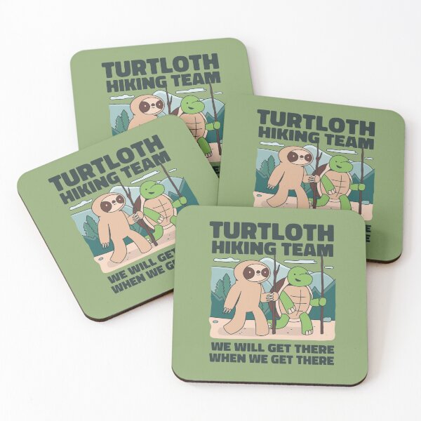 Item preview, Hiking team turtle & sloth designed and sold by Nickibeutel.