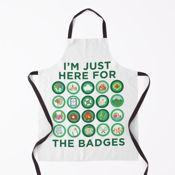 Item preview, Girl Scouts I'm Just Here For The Badges designed and sold by goatshirt.