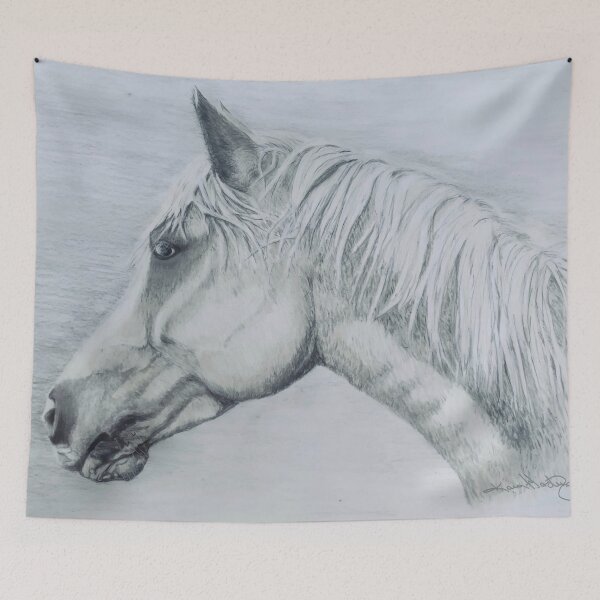 Item preview, Grey Horse Drawing designed and sold by Karen Harding Art and Illustration .