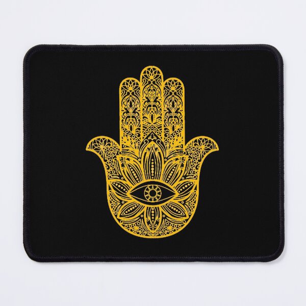 Item preview, Hamsa Hand of Fatima Eye with Mandala India Gold Yoga designed and sold by urban-design.