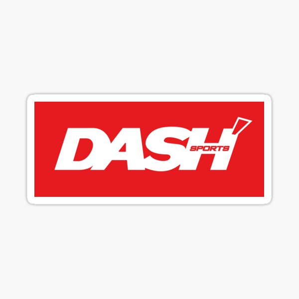 "DASH SPORTS" Sticker for Sale by Redbubble