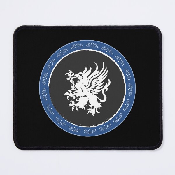 Item preview, Grey Warden Blue Heraldry - Dragon Age Geometric Art designed and sold by Yannick Toney.