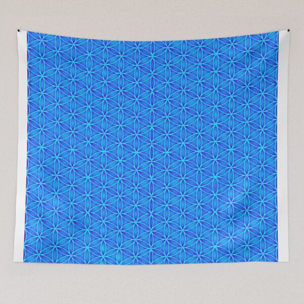 Item preview, Blue Flower of Life Pattern  designed and sold by shantilovesart.