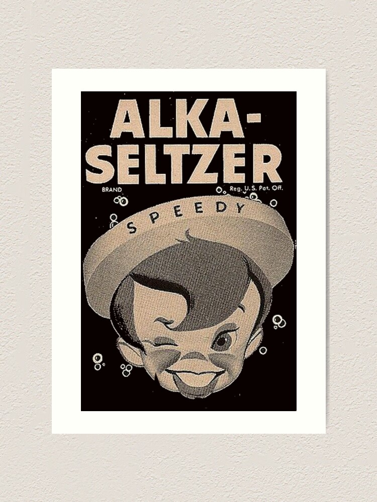 Retro Alka-Seltzer Speedy" Art Print for Sale by K1Store