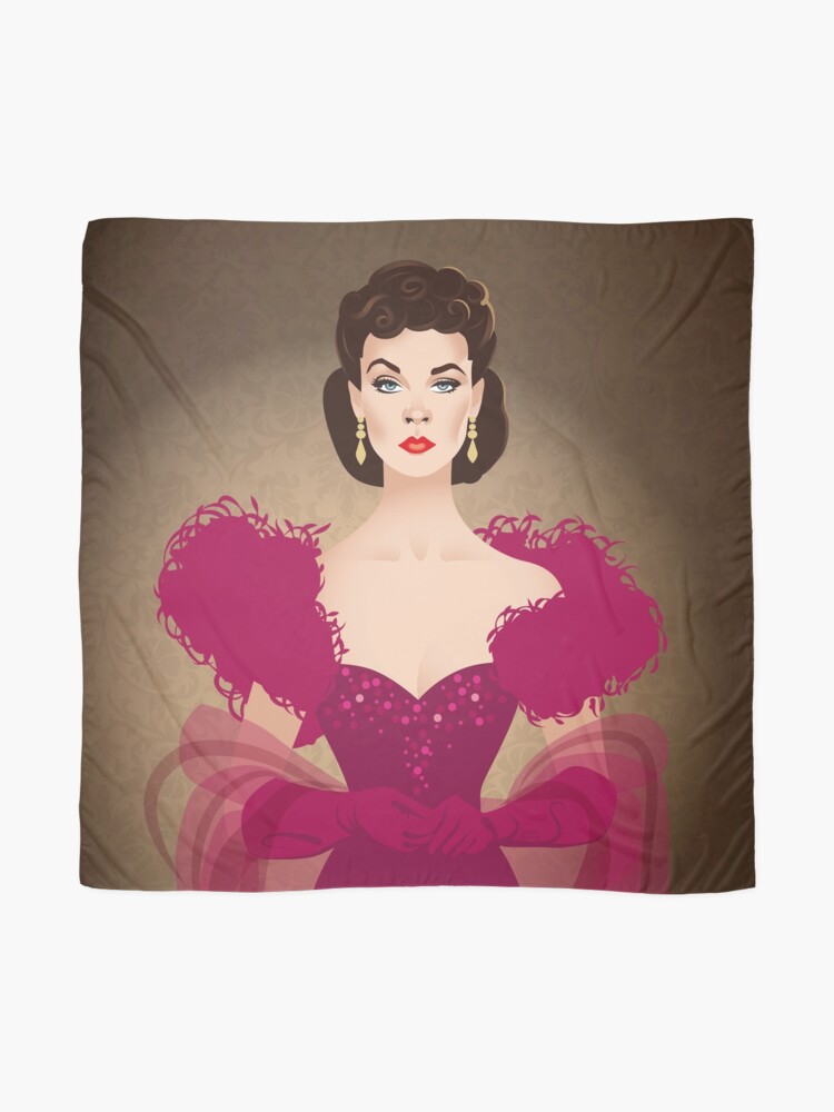 Burgundy dress" Scarf for Sale by AleMogolloArt | Redbubble