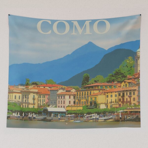 Item preview, Italia Lago de Como Diseño gráfico de estilo vintage designed and sold by JoyforU.