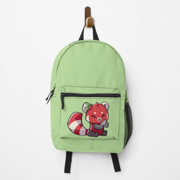 Item preview, Festive Red Panda (green) designed and sold by PinkRhino24.