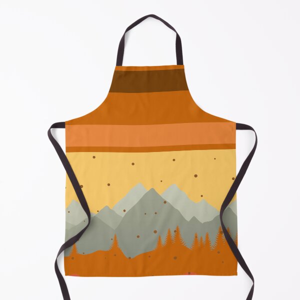Item preview, Mountain Range - 70's Classic - Vintage Orange #1 designed and sold by WildBerryMount.