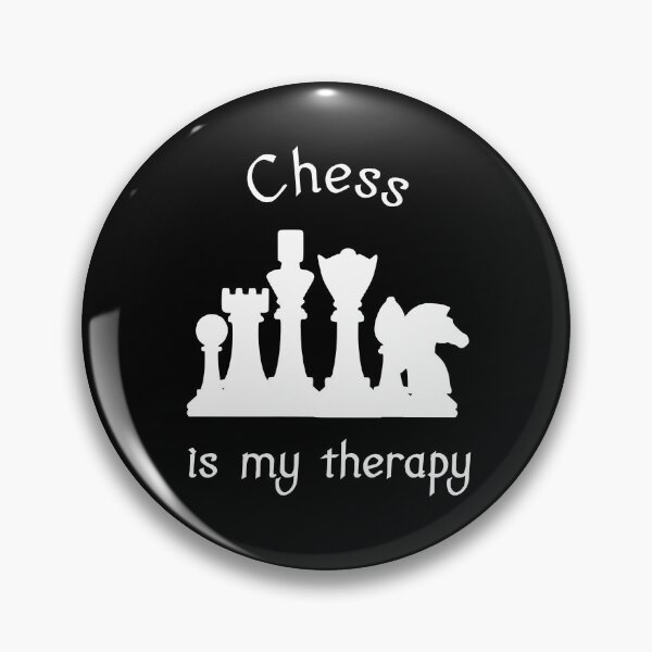 Item preview, Chess is my therapy designed and sold by Skipperatthebay.