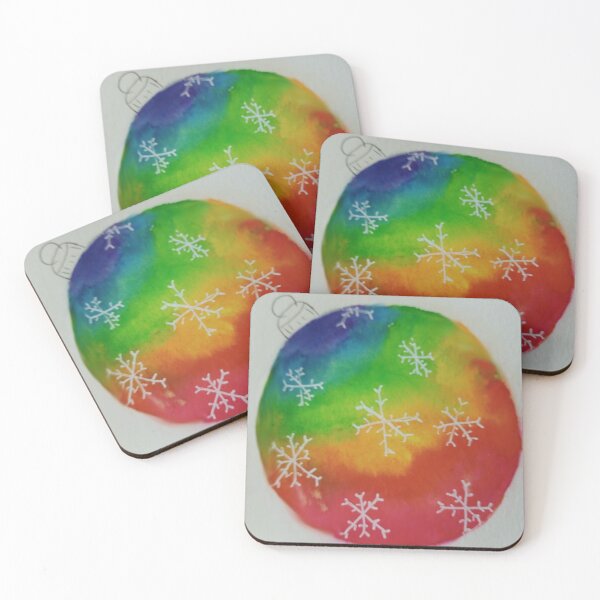 Item preview, Christmas rainbow sphere with snowflakes designed and sold by SanMould.