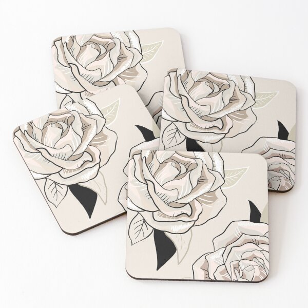 Item preview, beige roses designed and sold by MartaOlgaKlara.