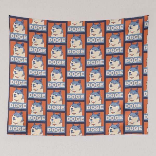 Item preview, In Doge We Trust Political Poster Dog designed and sold by LoveofDog.