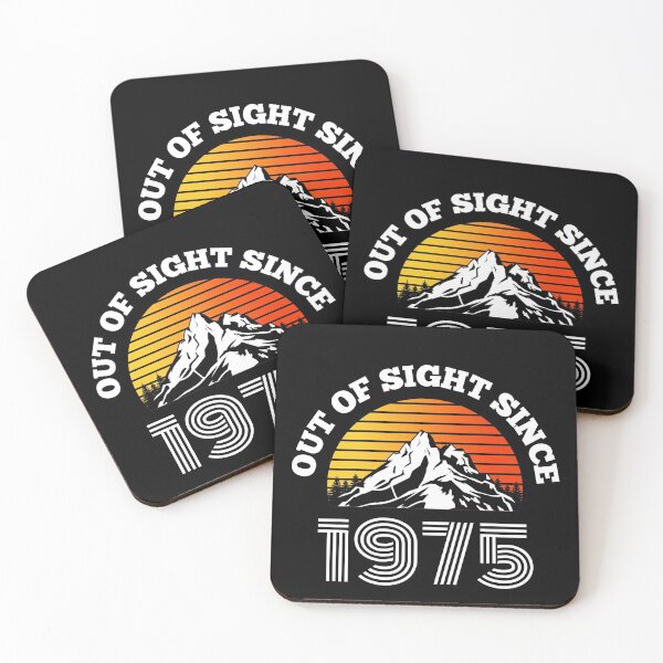 Item preview, Vintage Out Of Sight Since 1975 Birth Year Mountains designed and sold by RGRamsey.