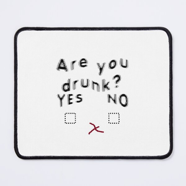 Item preview, Blurred Vision Are You Drunk Sobriety Test For Partygoers Black Text designed and sold by taiche.