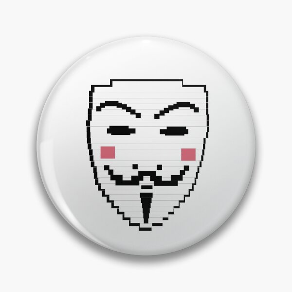 Item preview, Cryptopunk NFT blockchain, non fungible. Pixel art character anonimous mask designed and sold by Galena Georgieva.