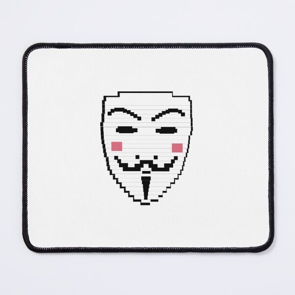 Item preview, Cryptopunk NFT blockchain, non fungible. Pixel art character anonimous mask designed and sold by Galena Georgieva.