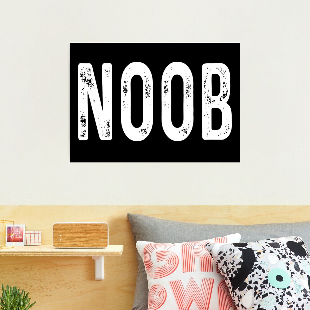 No Gaming Noobs Game Room Sign Printable Wall Art for Gamer 