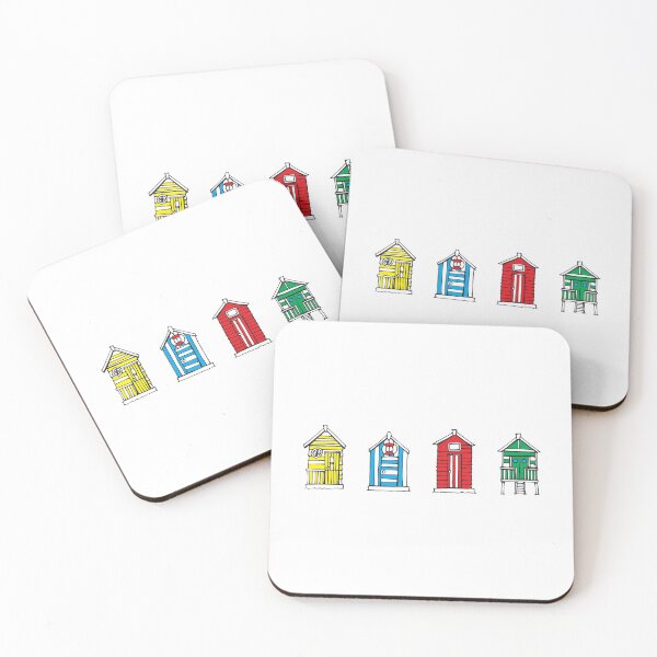 Item preview, Beach Huts, Illustrated Tribute designed and sold by FoleyPottery.