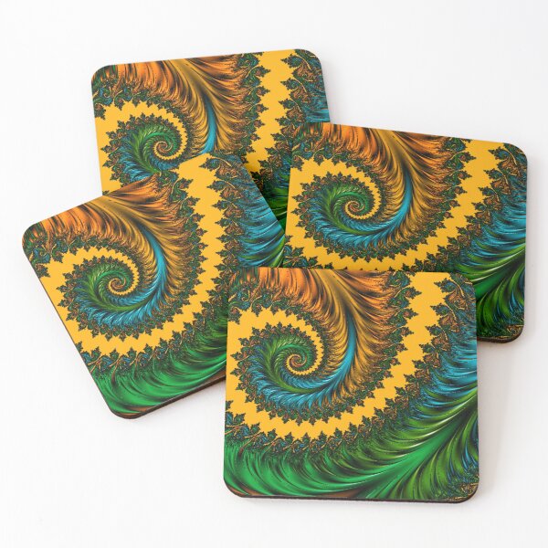 Item preview, Yellow and green Fractals  designed and sold by shantilovesart.