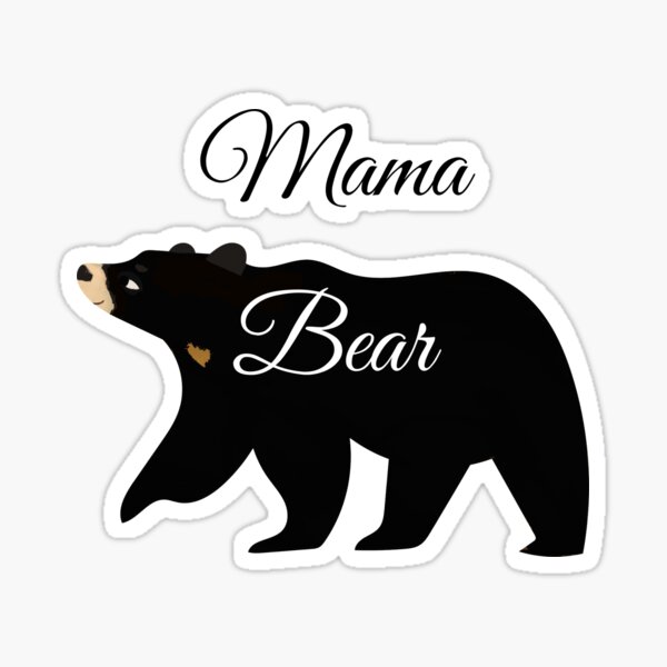 Mama Bear Sticker For Sale By Lahir Arts Redbubble