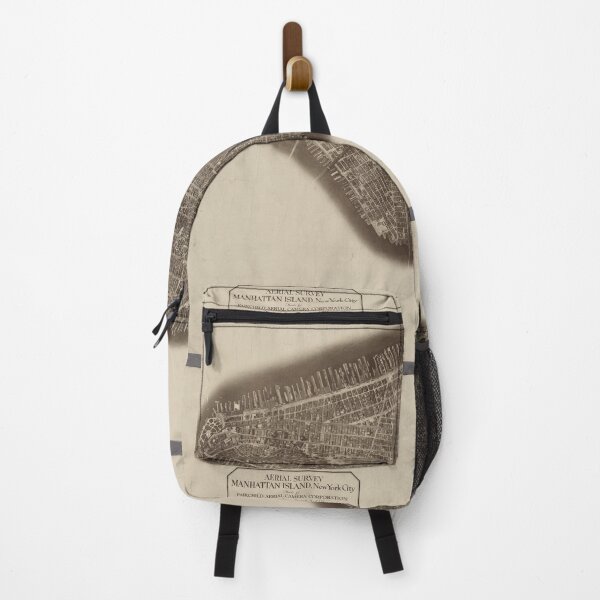 Item preview, New York City Maps - Aerial survey, Manhattan Island designed and sold by Hanna Hanuman.