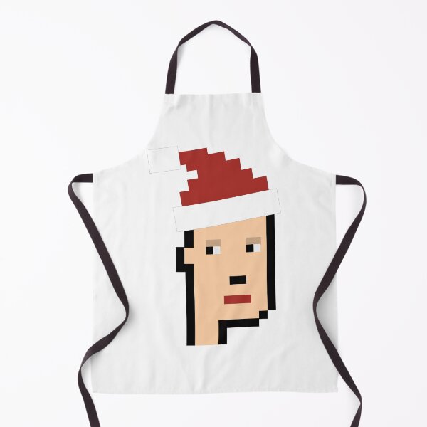 Item preview, Cryptopunk NFT blockchain, non fungible. Pixel art character christmas hat designed and sold by Galena Georgieva.
