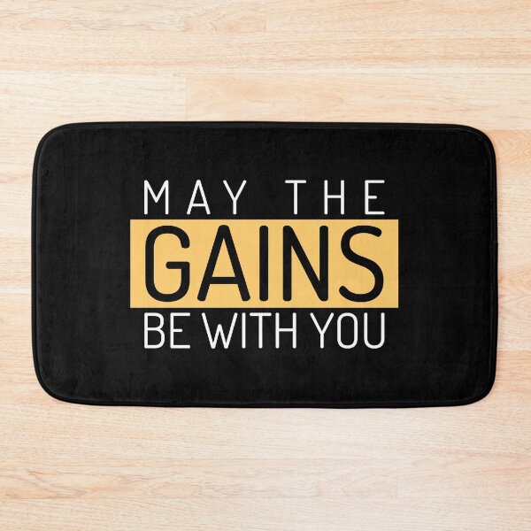 Item preview,  Famous quote May the Gains be with you designed and sold by deluxis.
