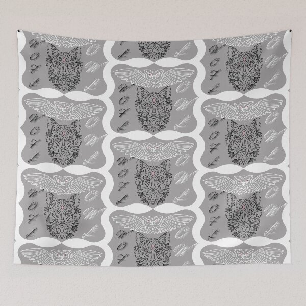 Item preview, wolf and owl - inner strength designed and sold by Kinkalow.