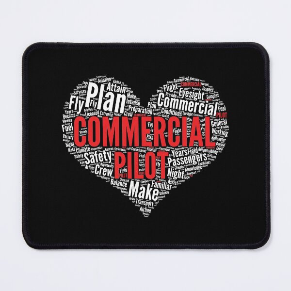 Item preview, Airplane Commercial Pilot Heart Shape Word Cloud product designed and sold by theodoros20.