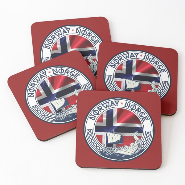 Item preview, NORWAY NORGE Kongeriket Noreg, Norwegian Flag Sticker T-Shirt 01 designed and sold by OuterShellUK.
