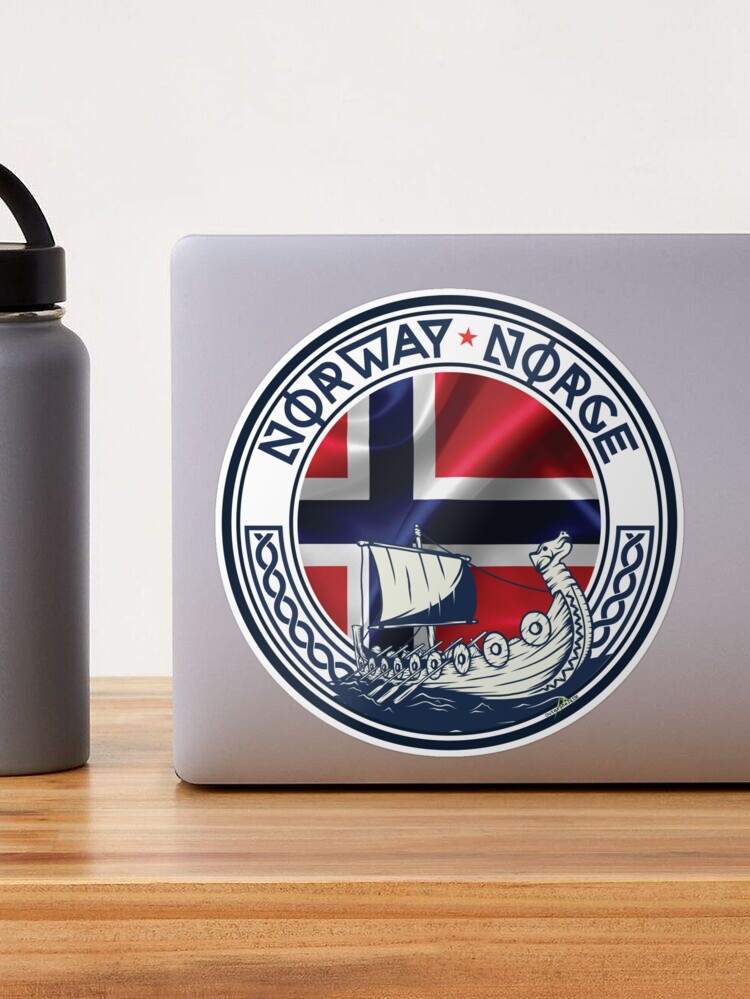 Autocollant Bumper Norvège 'Norge' - Vinyle 10 X 10 Cm, Imperméable, Pour Voiture Et Décoration