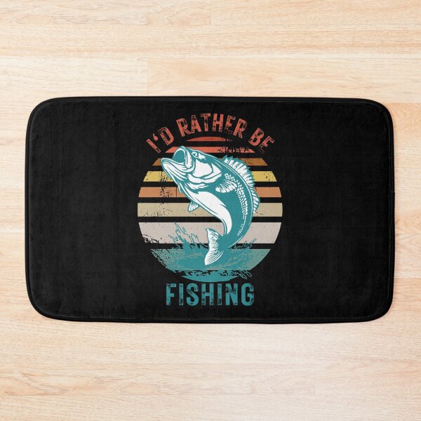 Item preview,  I'd Rather Be Fishing, Outdoor Fishing Hobby, Retro Sunset Fishing designed and sold by Benchamart.