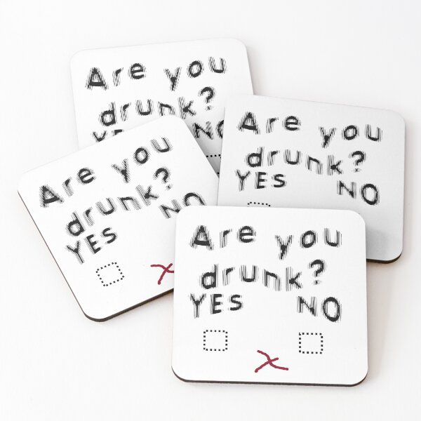 Item preview, Blurred Vision Are You Drunk Sobriety Test For Partygoers Black Text designed and sold by taiche.