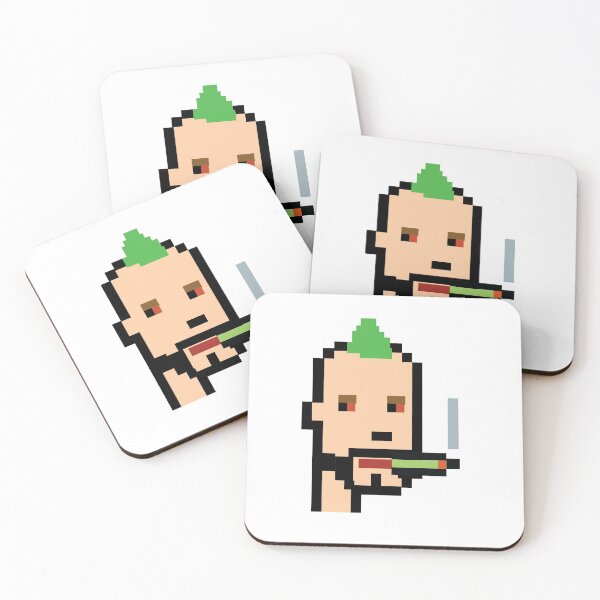 Item preview, Cryptopunk NFT blockchain, non fungible. Pixel art character, joint smoking cannabis designed and sold by Galena Georgieva.
