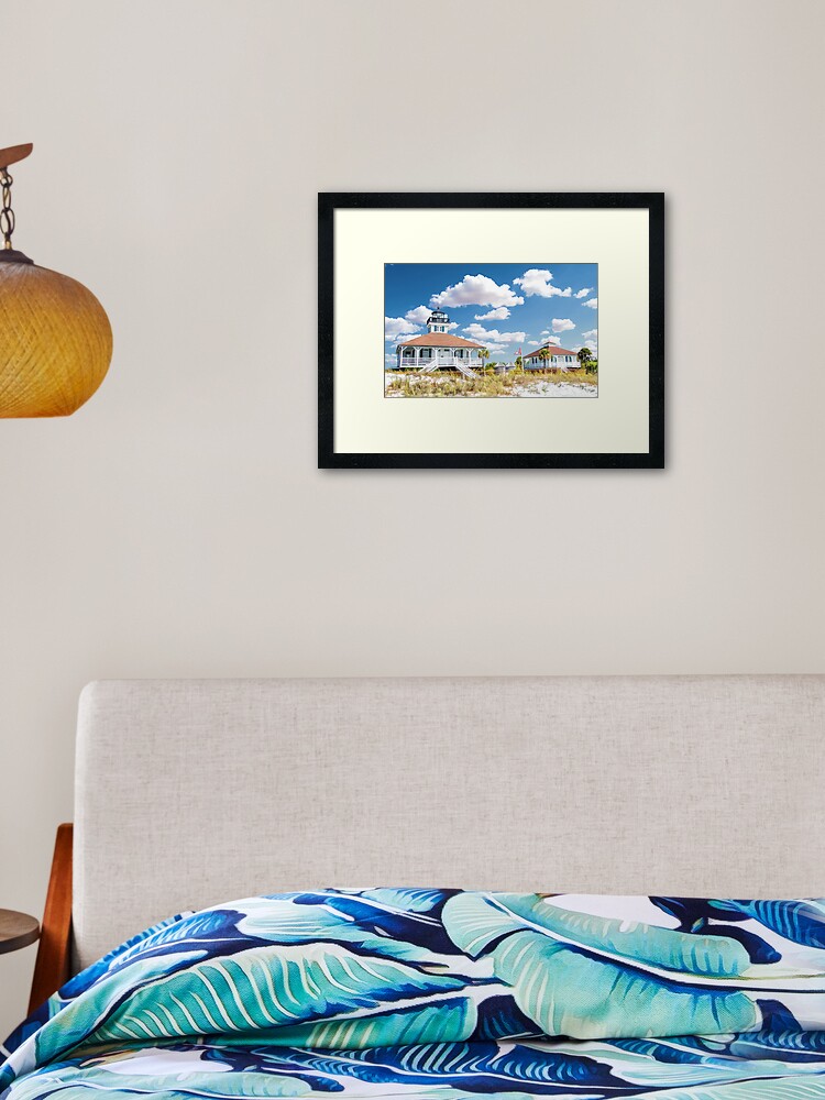 Thumbnail 2 of 7, Framed Art Print, Port Boca Grande Lighthouse designed and sold by TheProfessor101.
