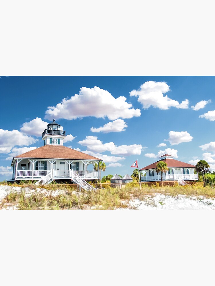 Thumbnail 7 of 7, Framed Art Print, Port Boca Grande Lighthouse designed and sold by TheProfessor101.